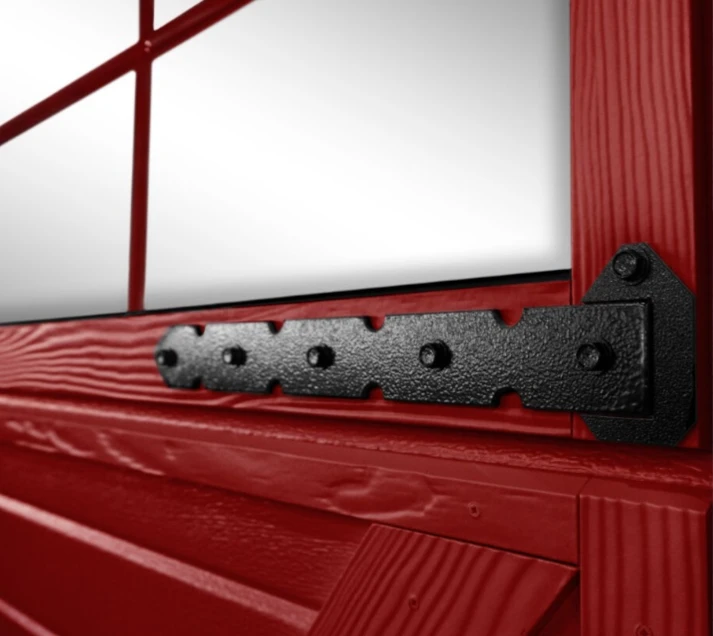 Retro-malliston koristemetallisarana ja ikkunarivi — JK-Ovet