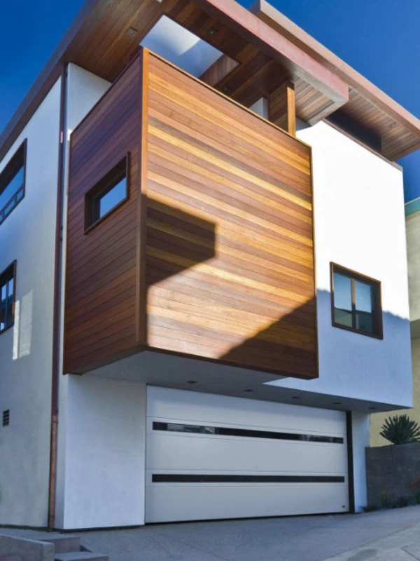 Autotallin nosto-ovi Slimline — JK-Ovet