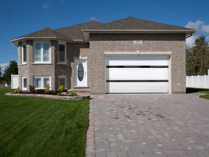 Autotallin nosto-ovi lamellimalli Slimline — JK-Ovet